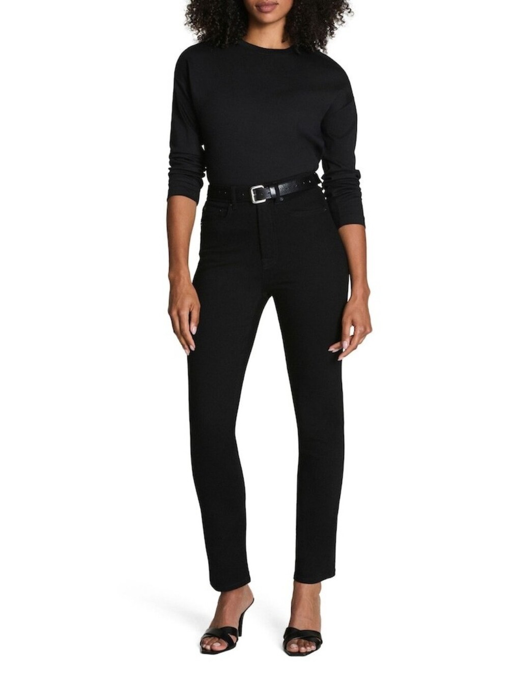 NWT SPANX Black SPANXSculpt™ ReDefine Slim Straight Jeans SZ 10 MSRP $276